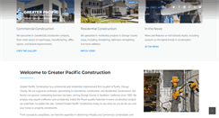 Desktop Screenshot of greaterpacificconstruction.com